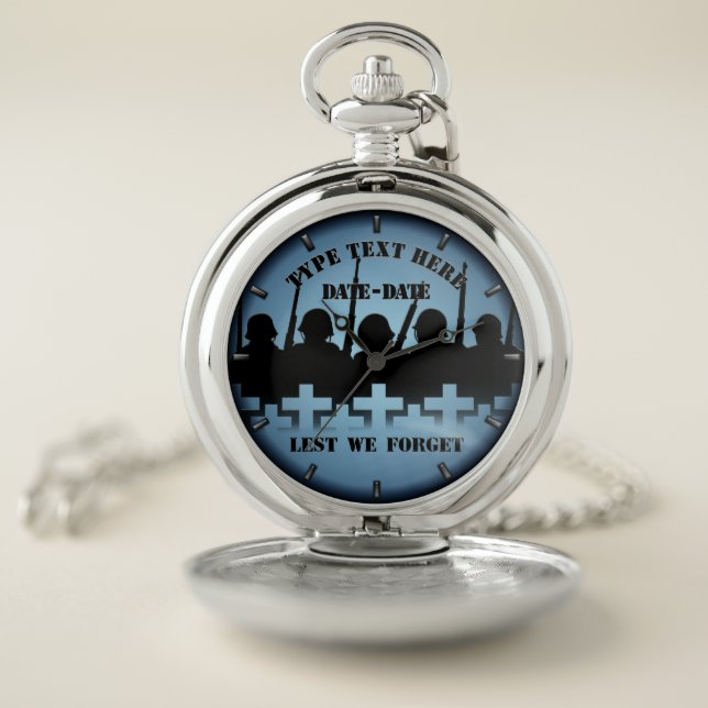 Soldier Tribute Watch Lest We Forget Wrist Watch (Inside)
