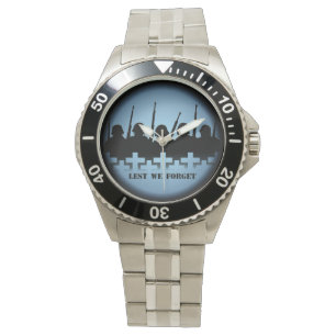 Soldier Tribute Watch Lest We Forget Wrist Watch
