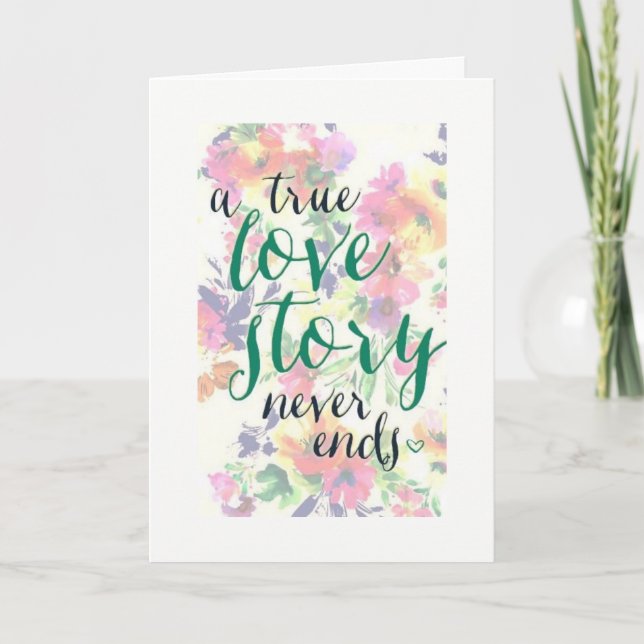 **SOLDIER** WE HAVE AN UNENDING **LOVE STORY** CARD (Front)