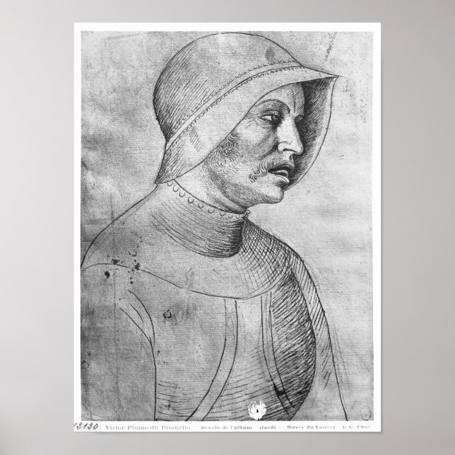 Soldier wearing a helmet poster (Front)