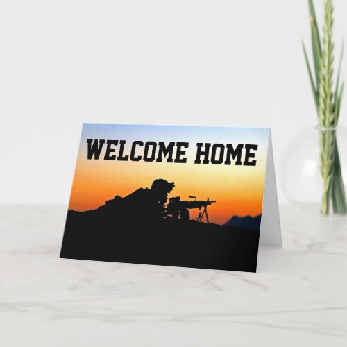 Soldier Welcome Home card