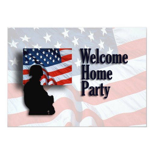 Welcome Home Soldier Invitations 6