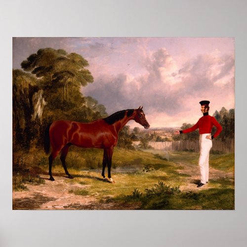 Soldier With an Officers Horse Poster