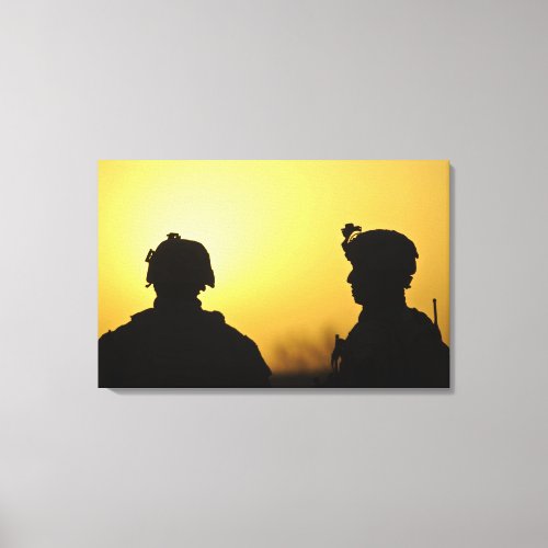 soldiers 2 canvas print