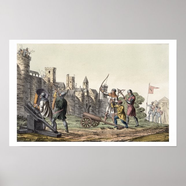 Soldiers and Artillery of the 15th Century, plate Poster (Front)