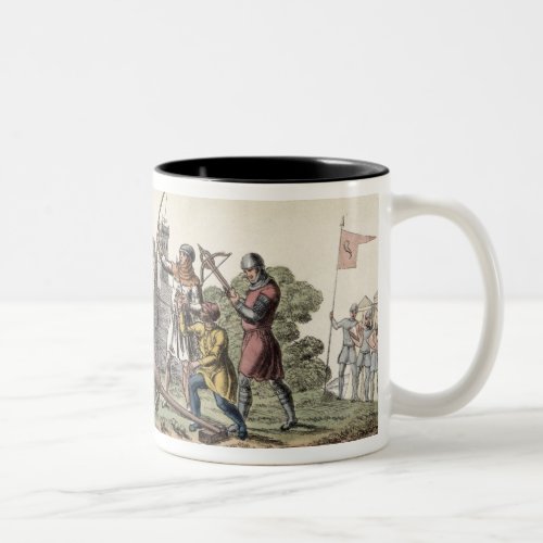 Soldiers and Artillery of the 15th Century plate Two_Tone Coffee Mug