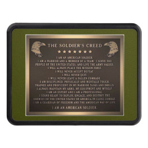 Soldier's Creed Hitch Cover