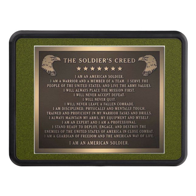Soldier's Creed Hitch Cover (Front)