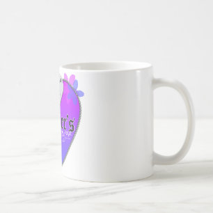 Soldier's Fiancee Heart Shaped Military Dog Tags Coffee Mug