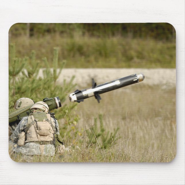 soldiers firing an FGM-148 Javelin Mouse Pad (Front)