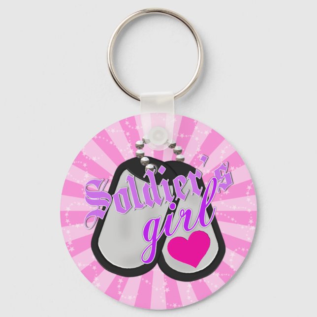 Soldier's Girl Keychain (Front)