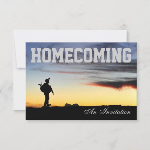 Soldiers Homecoming Invitation