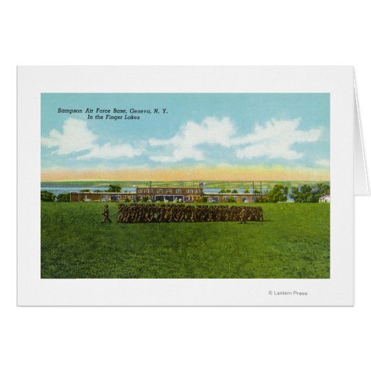Soldiers Marching in Formation Cards (Front Horizontal)
