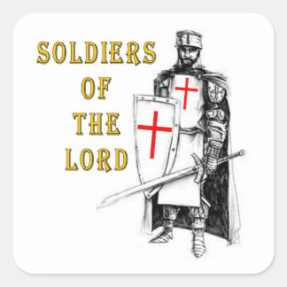 SOLDIERS OF THE LORD SQUARE STICKER