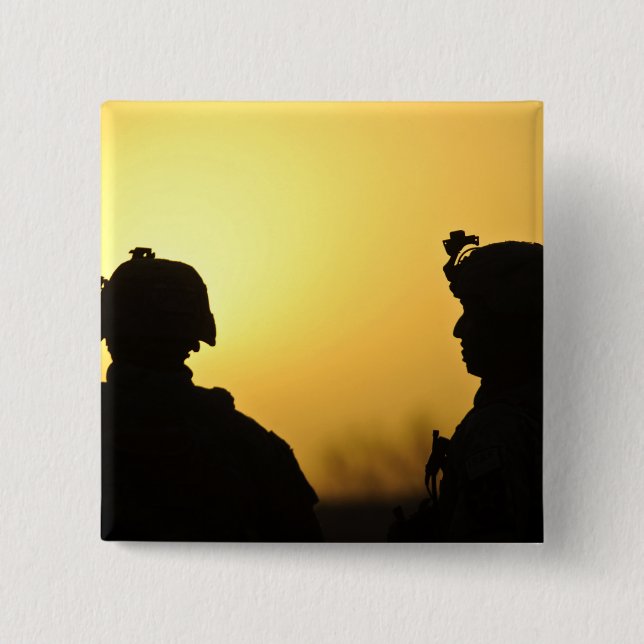 soldiers pinback button (Front)