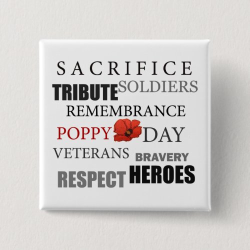 Soldiers Remembrance Day Buttons