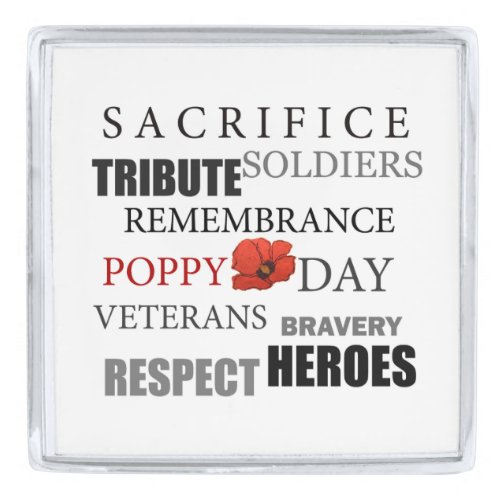 Soldiers Remembrance Day Lapel Pin