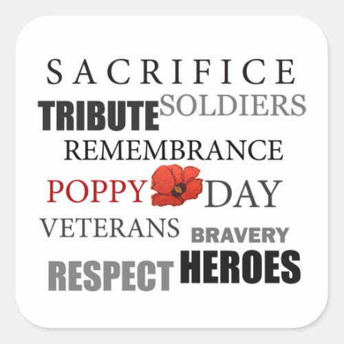 Soldiers Remembrance Day Stickers