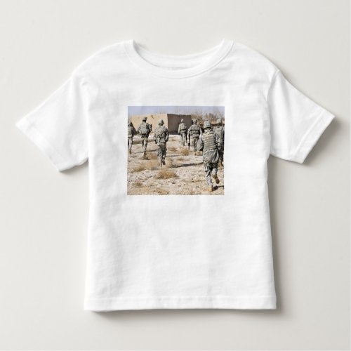 soldiers respond to a small arms attack toddler t_shirt