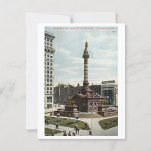 Soldiers & Sailors Monument Cleveland 1910 Vintage Postcard