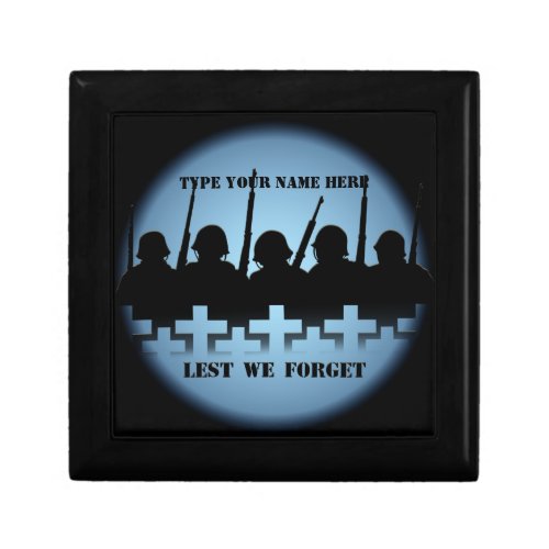 Soldiers Tribute Box Lest We Forget Custom Giftbox