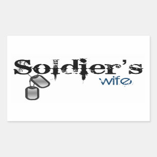 Soldier's Wife Rectangular Sticker