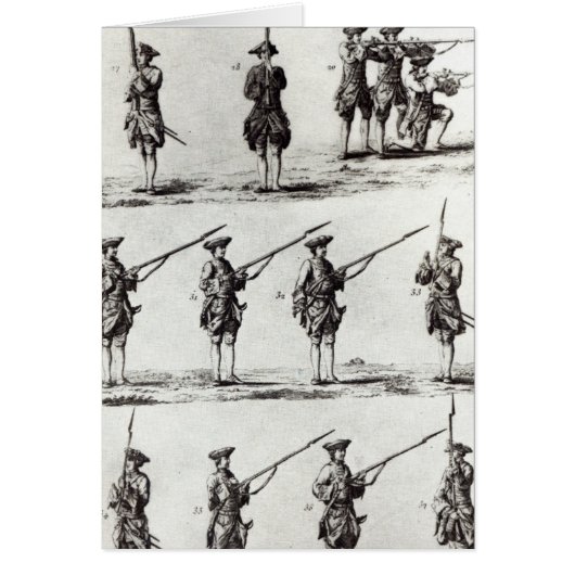 Soldiers with bayonets cards (Front)