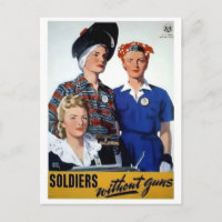Soldiers without guns vintage poster
