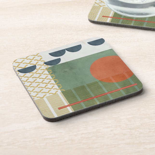 Soleil Rouge III Beverage Coaster (Left Side)