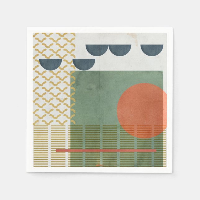 Soleil Rouge III Napkins (Front)