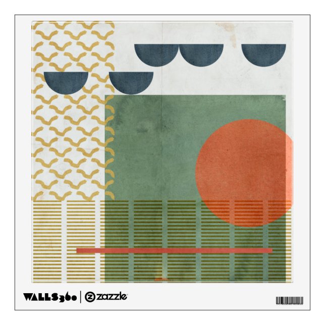 Soleil Rouge III Wall Decal (Front)