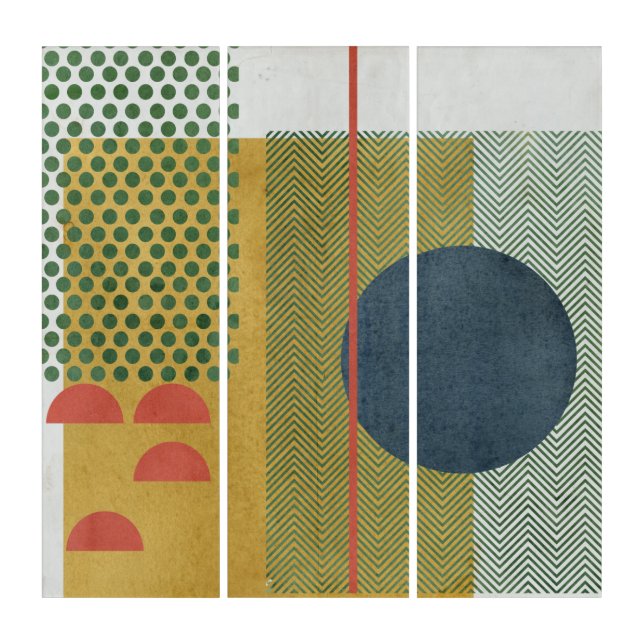 Soleil Rouge IV Triptych (Front)