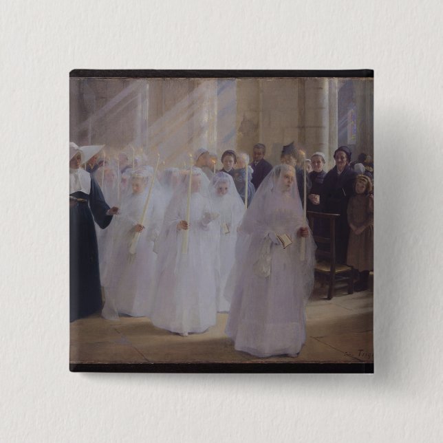 Solemn Communion Pinback Button (Front)