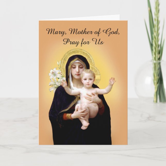 Solemnity of Mary the Mother of God with Jesus Card (Front)