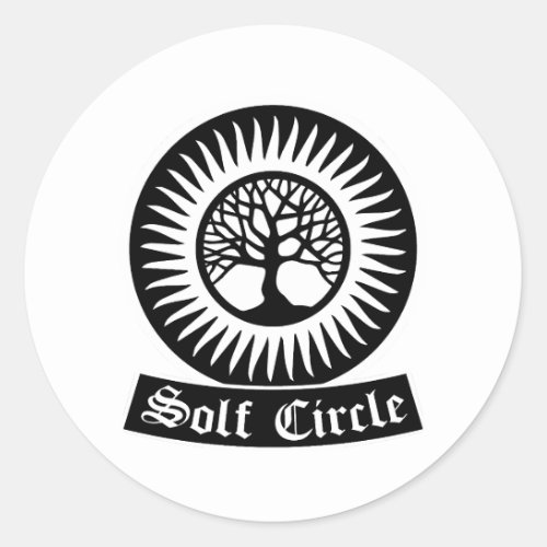 solf circle ww2 logo classic round sticker