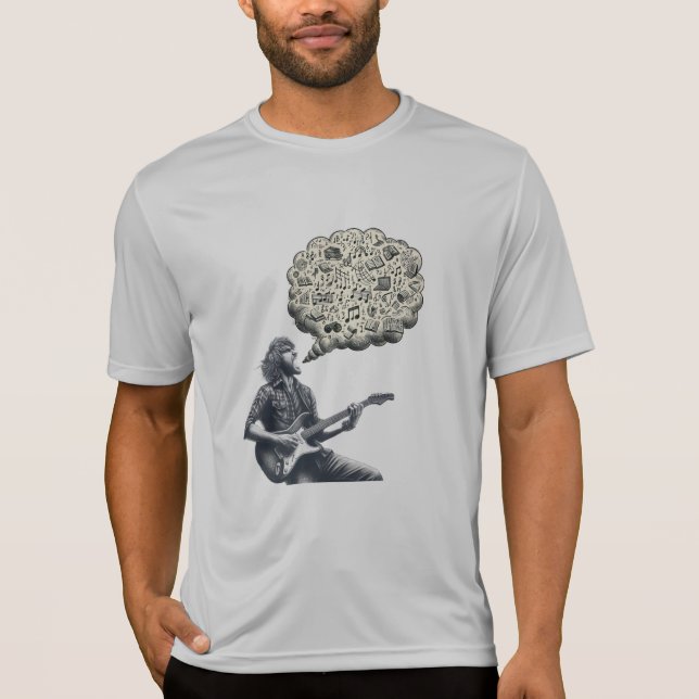 Solfeggio explosive guitar player T-Shirt (Front)