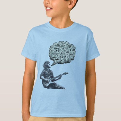 Solfeggio explosive guitar player T_Shirt