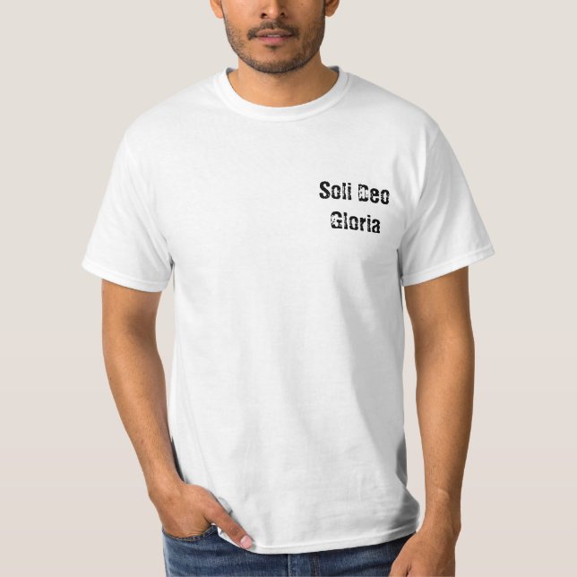Soli Deo Gloria (2 Corinthians 5:21) T-Shirt (Front)