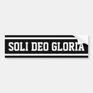 Soli Deo Gloria Bumper Sticker