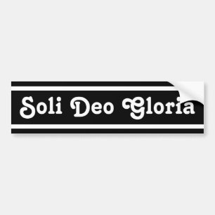 Soli Deo Gloria Bumper Sticker