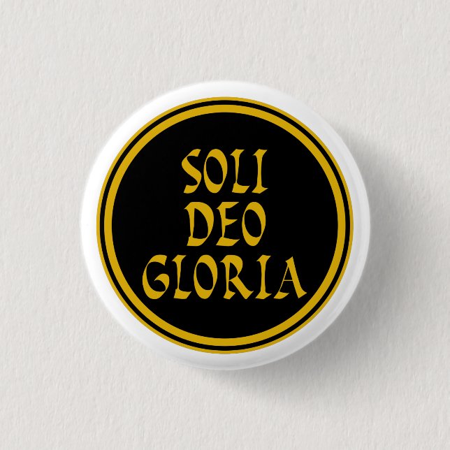 Soli Deo Gloria Button (Front)