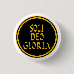 Soli Deo Gloria Button