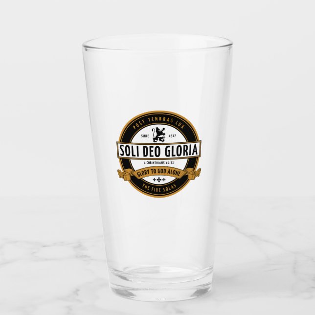 Soli Deo Gloria Glass (Front)