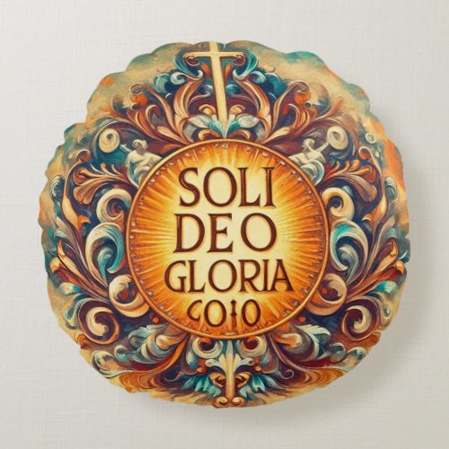Soli Deo Gloria Glory be to God Alone Pillow