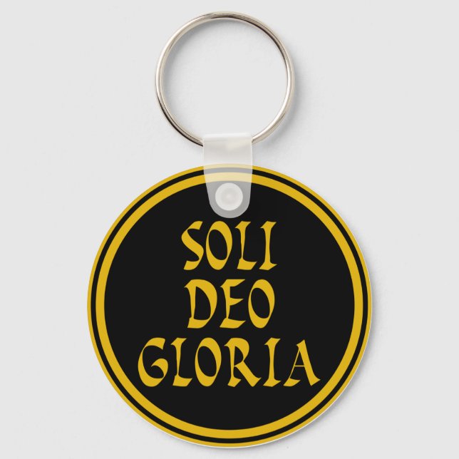 Soli Deo Gloria Keychain (Front)
