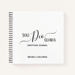 SOLI DEO GLORIA Personalized Gratitude Journal