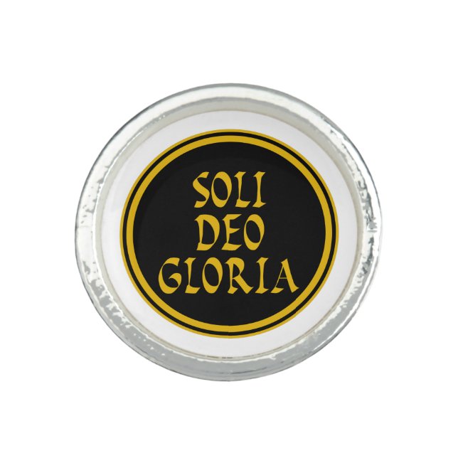 Soli Deo Gloria Ring (Front)