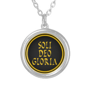 Soli Deo Gloria Silver Plated Necklace