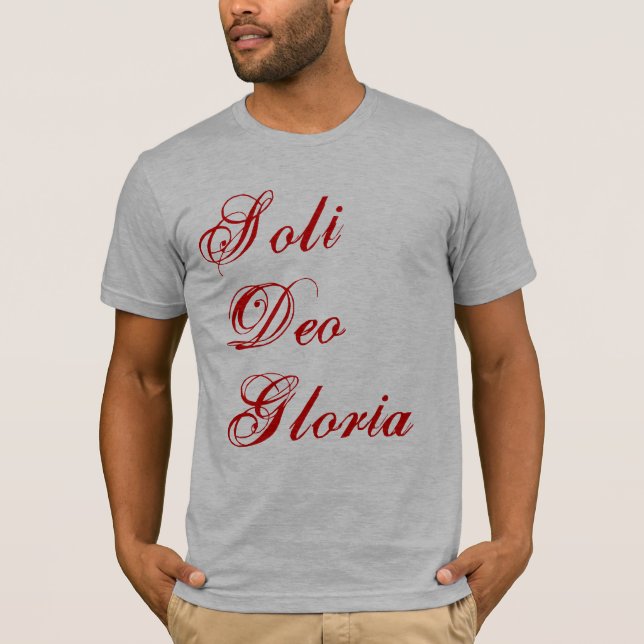 Soli Deo Gloria T-Shirt (Front)