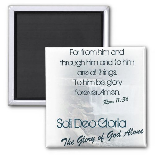 Soli Deo GloriaThe Glory of God Alone Magnet